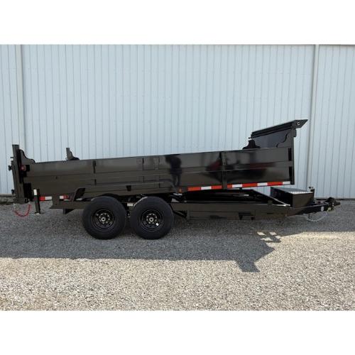 7×16 Dump Trailer (Ramps Stored Under)-1