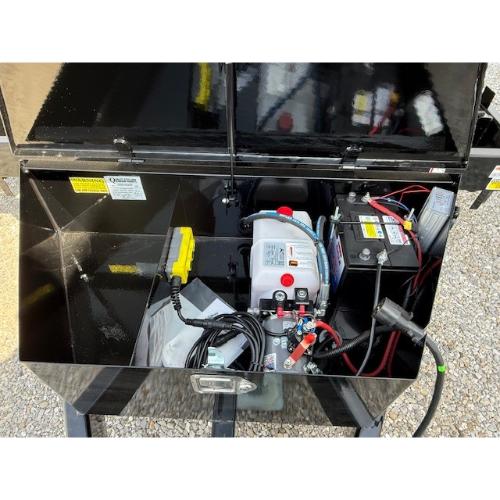 7×16 Dump Trailer (Ramps Stored Under)-8