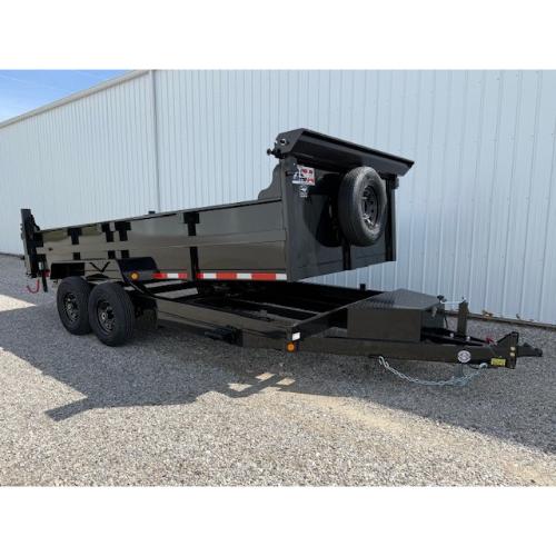 7×16 Dump Trailer (Ramps Stored Under)