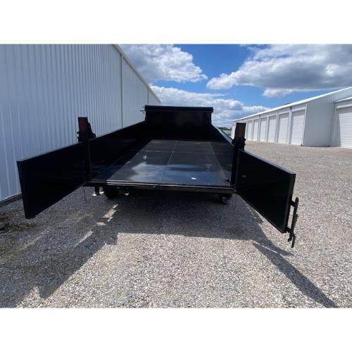 9198 Evansville Kentucky Indiana Illinois Trailer Dealer and Sales 7x16 Dump Barn Doors