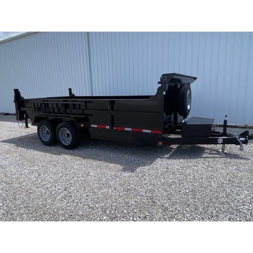 9198 Evansville Kentucky Indiana Illinois Trailer Dealer and Sales 7x16 Dump Front Angle