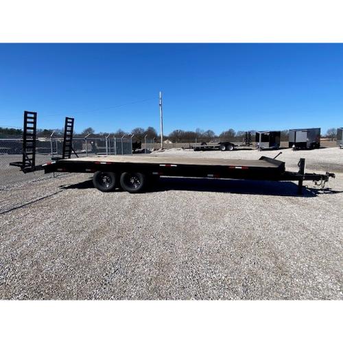 Evansville Kentucky Indiana Illinois Trailer Dealer and Sales 24' Deckover Equipment Hauler with 4' Dovetail Side View