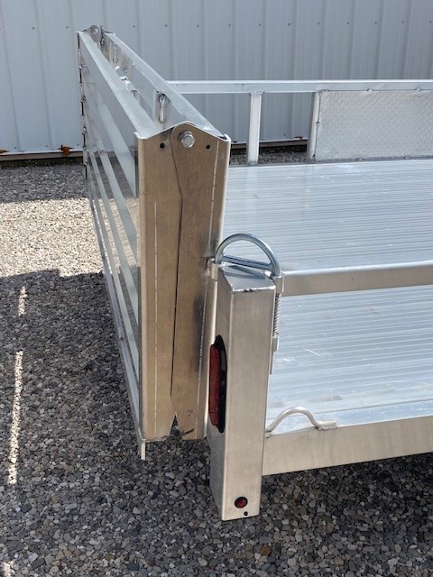 Evansville Kentucky Indiana Illinois Utility Trailer Dealer and Sales 6.10'x12' SA Aluminum Utility Bi-Fold Gate