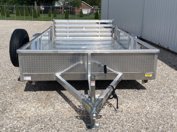 Evansville Kentucky Indiana Illinois Utility Trailer Dealer and Sales 6.10'x12' SA Aluminum Utility Front