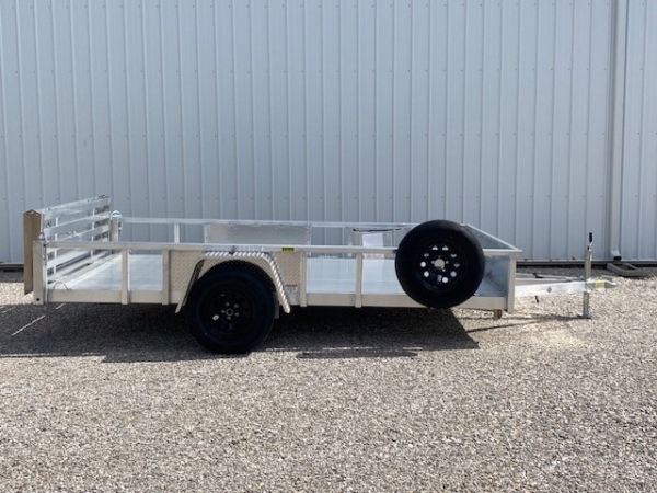 Evansville Kentucky Indiana Illinois Utility Trailer Dealer and Sales 6.10'x12' SA Aluminum Utility Side