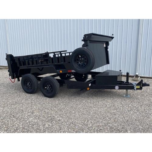 Evansville Kentucky Indiana Illinois Utility Trailer Dealer and Sales 6'x10' Dump Front Angle