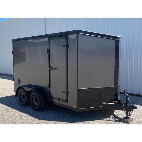 23617 Evansville Kentucky Indiana Illinois Trailer Dealer and Sales 7'x12' Cargo Front Angle View