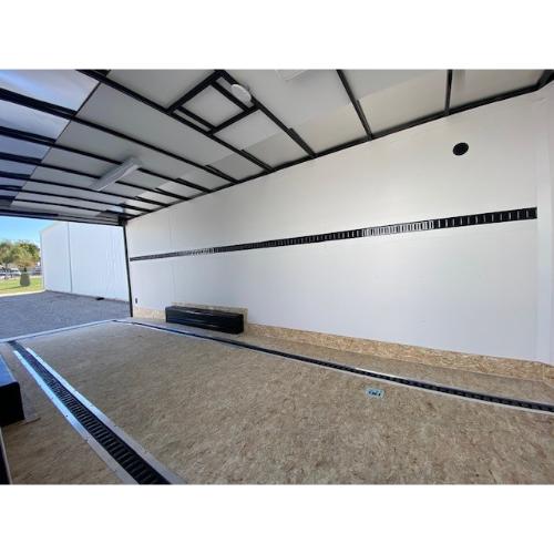 Evansville Kentucky Indiana Illinois Trailer Dealer and Sales 8.5x22' Deep Blue Cargo Interior Side Door View-1
