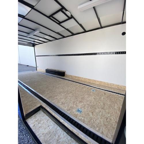 Evansville Kentucky Indiana Illinois Trailer Dealer and Sales 8.5x22' Deep Blue Cargo Interior Side Door View-2