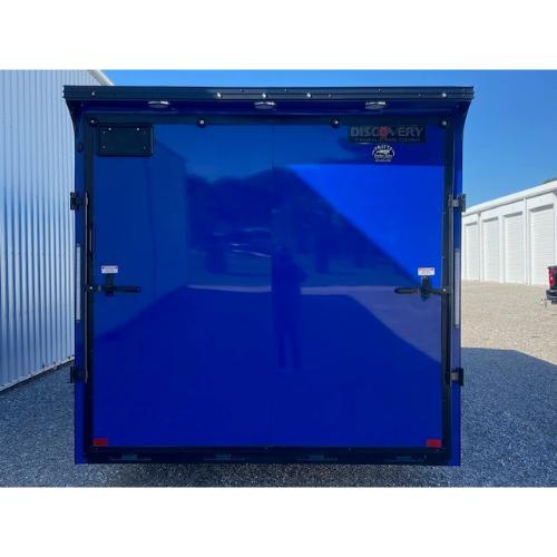 Evansville Kentucky Indiana Illinois Trailer Dealer and Sales 8.5,x22' Deep Blue Cargo Rear View