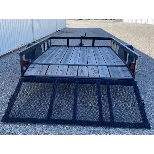 Evansville Kentucky Indiana Illinois Trailer Dealer and Sales 6.4x10' (8'+2') Ramp Down Rear View