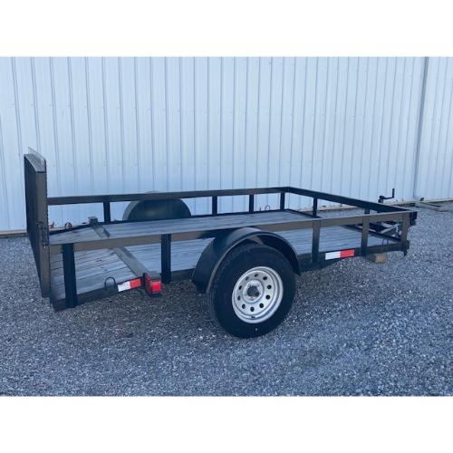 Evansville Kentucky Indiana Illinois Trailer Dealer and Sales 6.4x10' (8'+2') Rear Angle View