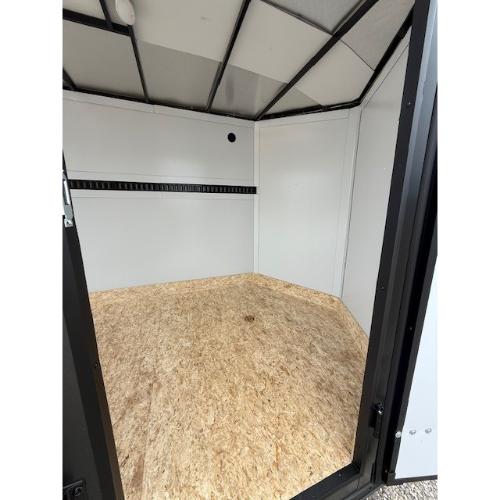 Evansville Kentucky Indiana Illinois Trailer Dealer and Sales 7x12 Matte Black Interior Front View