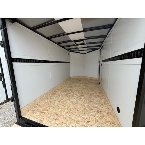 Evansville Kentucky Indiana Illinois Trailer Dealer and Sales 7x12 Matte Black Interior Rear View