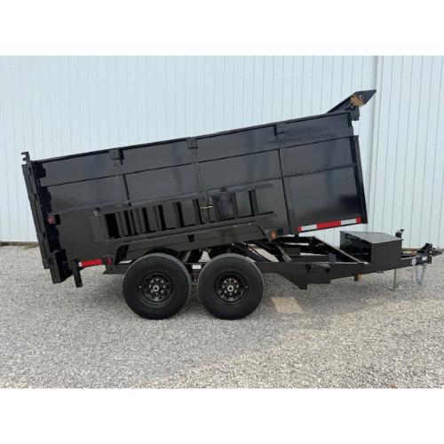247664 Evansville Kentucky Indiana Illinois Trailer Dealer and Sales 7' x 12' Dump Extended Sides Side View