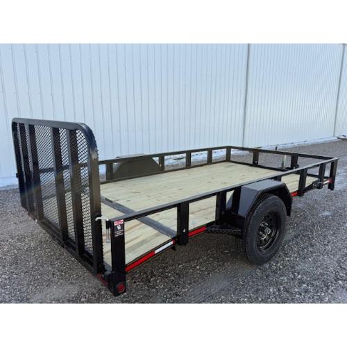 6.4x12(10+2) Utility Rear Angle