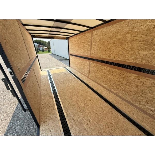 7x16 Matte Black Cargo Trailer-10
