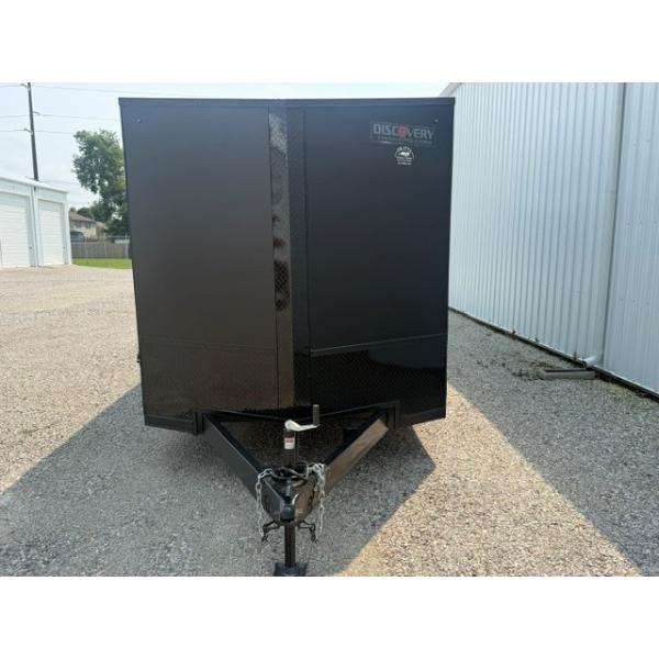 7x16 Matte Black Cargo Trailer-4