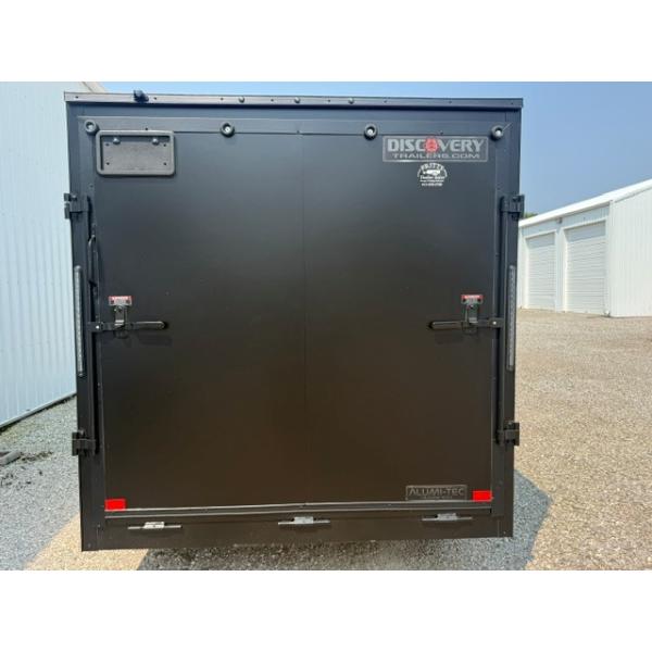 7x16 Matte Black Cargo Trailer-5