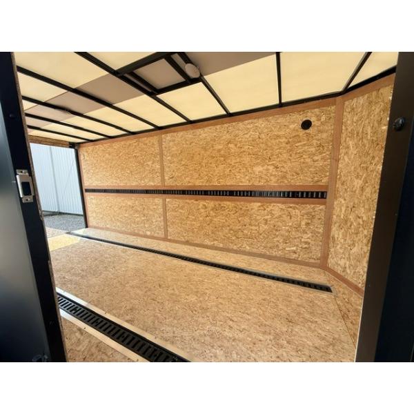 7x16 Matte Black Cargo Trailer-8